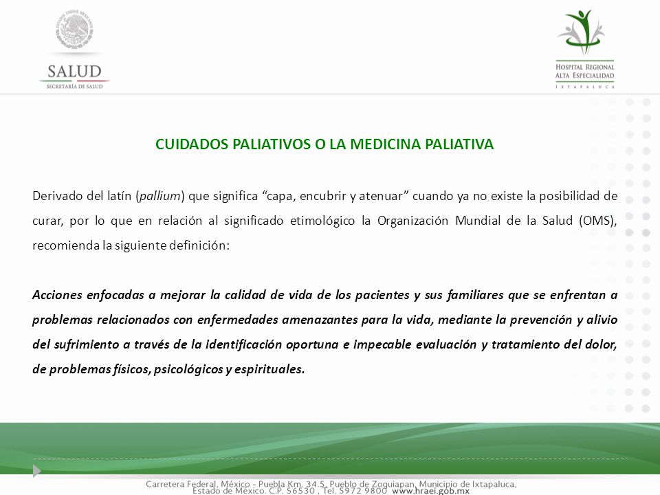 medicina paliativa especialidad